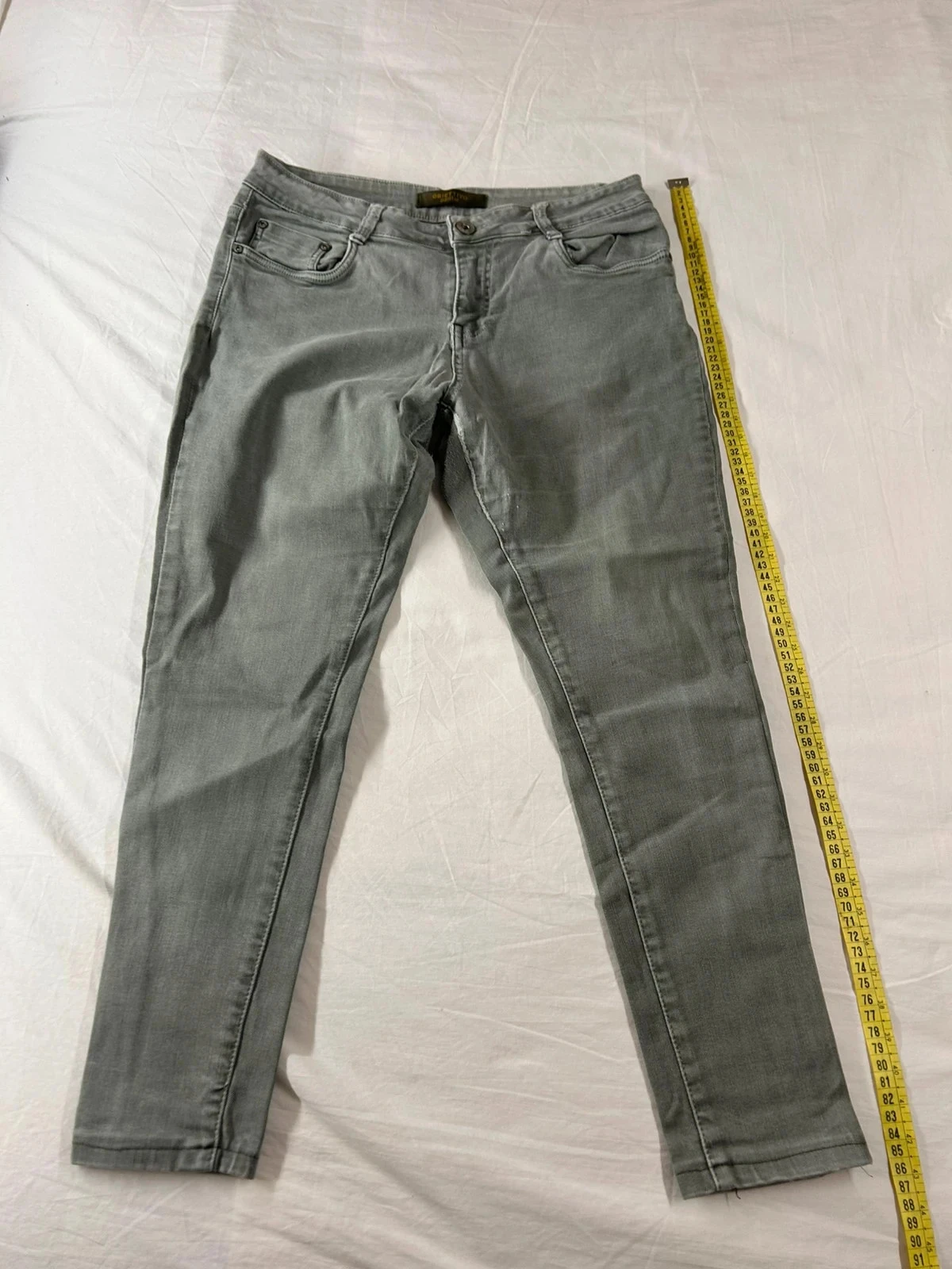 Grijze vintage obiettivo denim jeans – photo 2